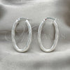 Argolla Mediana 02.389.0117.30 Plata Rodinada, Diseño de Torcido, Diamantado, Tono Plateado