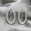 Argolla Mediana 02.389.0120.40 Plata Rodinada, Diseño de Torcido, Diamantado, Tono Plateado