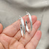 Argolla Mediana 02.389.0128.40 Plata Rodinada, Diamantado, Tono Plateado