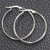 Argolla Mediana 02.389.0175.30 Plata Rodinada, Diseño de Torcido, Diamantado, Tono Plateado