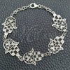 Pulsera Elegante 03.392.0001.07 Plata Rodinada, Diseño de Mano de Dios, Pulido, Tono Plateado (Grosor 17 MM, 7 Pulgadas de Largo)