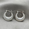 Argolla Pequeña 02.393.0009.20 Plata Rodinada, Pulido, Tono Plateado