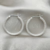 Argolla Mediana 02.395.0001.30 Plata Rodinada, Diseño de Torcido, Diamantado, Tono Plateado