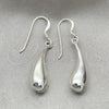 Arete Colgante 02.397.0003 Plata Rodinada, Diseño de Gota, Pulido, Tono Plateado