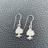 Arete Colgante 02.397.0009 Plata Rodinada, Diseño de Ãrbol, Pulido, Tono Plateado