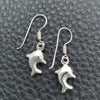 Arete Colgante 02.397.0012 Plata Rodinada, Diseño de Delfín, Pulido, Tono Plateado