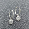 Argolla Pequeña 02.397.0019.15 Plata Rodinada, Diseño de Bola, con Zirconia Cubica Blanca, Pulido, Tono Plateado