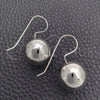 Arete Colgante 02.395.0026 Plata Rodinada, Diseño de Bola, Pulido, Tono Plateado