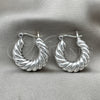 Argolla Mediana 02.395.0037.25 Plata Rodinada, Pulido, Tono Plateado