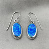 Arete Colgante 02.391.0001 Plata Rodinada, con Opal Bermuda Blue, Pulido, Tono Plateado