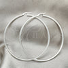 Argolla Grande 02.389.0185.70 Plata Rodinada, Diseño de Hueco, Pulido, Tono Plateado