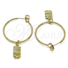 Argolla Mediana 02.63.2738.30 Oro Laminado, Diseño de Búho, Pulido, Tono Dorado
