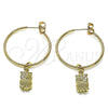 Argolla Mediana 02.63.2738.30 Oro Laminado, Diseño de Búho, Pulido, Tono Dorado