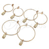 Argolla Mediana 02.63.2738.40 Oro Laminado, Diseño de Búho, Pulido, Tono Dorado