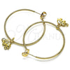 Argolla Mediana 02.63.2739.40 Oro Laminado, Diseño de Elefante, Pulido, Tono Dorado
