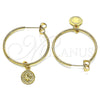 Argolla Mediana 02.63.2742.30 Oro Laminado, Pulido, Tono Dorado