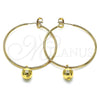 Argolla Mediana 02.63.2744.2.40 Oro Laminado, Pulido, Tono Dorado