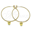 Argolla Mediana 02.63.2744.2.50 Oro Laminado, Pulido, Tono Dorado