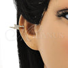 Earcuff 02.213.0396 Oro Laminado, con Blanca Micro Pave, Pulido, Tono Dorado