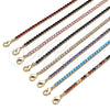 Pulsera Tennis 03.130.0009.1.07 Oro Laminado, con Granate Zirconia Cubica, Pulido, Tono Dorado (03 MM Thickness, 7 Inches Length)