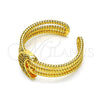 Anillo Multi Piedra 01.310.0018 Oro Laminado, Diseño de Luna y Estrella, con Blanca Micro Pave, Pulido, Tono Dorado (One size fits all)