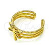 Anillo Multi Piedra 01.310.0021 Oro Laminado, Diseño de Libélula, con Blanca Micro Pave, Pulido, Tono Dorado (One size fits all)