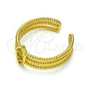 Anillo Multi Piedra 01.310.0024 Oro Laminado, Diseño de Ojo Griego, con Blanca Micro Pave, Pulido, Tono Dorado (One size fits all)
