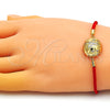 Pulsera Elegante 03.193.0012.06 Oro Laminado, con Blanca Micro Pave, Pulido, Tono Dorado (02 MM Thickness, 6 Inches Length)