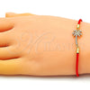 Pulsera Elegante 03.193.0014.06 Oro Laminado, Diseño de Palmera, con Blanca Micro Pave, Pulido, Tono Dorado (02 MM Thickness, 6 Inches Length)