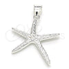 Dije Elegante 05.398.0043 Plata Rodinada, Pulido, Crudo