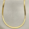 Gargantilla Basica 04.02.0012.20 Oro Laminado, Pulido, Tono Dorado (03 MM Thickness, 20 Inches Length)