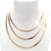 Gargantilla Basica 04.02.0013.20 Oro Laminado, Pulido, Tono Dorado (04 MM Thickness, 20 Inches Length)