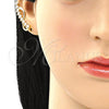 Earcuff 02.210.0737 Oro Laminado, con Blanca Zirconia Cubica, Pulido, Tono Dorado