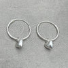Argolla Pequeña 02.401.0017.15 Plata Rodinada, Diseño de Corazón, Pulido, Tono Plateado