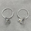 Argolla Pequeña 02.401.0018.15 Plata Rodinada, Diseño de Corazón, con Perla Marfil, Pulido, Tono Plateado