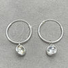 Argolla Pequeña 02.401.0039.15 Plata Rodinada, con Zirconia Cubica Blanca, Pulido, Tono Plateado