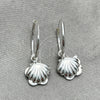 Argolla Pequeña 02.402.0023.15 Plata Rodinada, Diseño de Concha y Estrella, Pulido, Tono Plateado