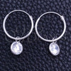 Argolla Pequeña 02.402.0038.15 Plata Rodinada, con Zirconia Cubica Blanca, Pulido, Tono Plateado