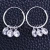 Argolla Pequeña 02.402.0040.15 Plata Rodinada, con Zirconia Cubica Blanca, Pulido, Tono Plateado