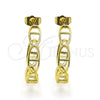 Argolla Mediana 02.210.0753.30 Oro Laminado, Diseño de Puff Mariner, Pulido, Tono Dorado