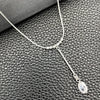 Gargantilla Elegante 04.402.0010.18 Plata Rodinada, Diseño de Snake y Bola, con Zirconia Cubica Blanca, Pulido, Tono Plateado (Grosor 08 MM, 18 Pulgadas de Largo)
