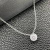 Gargantilla Elegante 04.401.0022.18 Plata Rodinada, Diseño de Rolo, con Zirconia Cubica Blanca, Pulido, Tono Plateado (Grosor 08 MM, 18 Pulgadas de Largo)