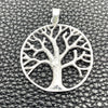 Dije Elegante 05.392.0057 Plata Rodinada, Diseño de Ãrbol, Pulido, Tono Plateado