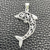 Dije Elegante 05.392.0061 Plata Rodinada, Diseño de Delfín, Pulido, Tono Plateado