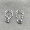 Earcuff 02.401.0077 Plata Rodinada, con Zirconia Cubica Blanca, Pulido, Tono Plateado