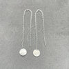 Arete Violador 02.401.0080 Plata Rodinada, Diseño de Bola, Pulido, Tono Plateado
