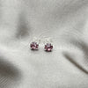 Arete Dormilona 02.397.0040.06 Plata Rodinada, con Zirconia Cubica Amatista, Pulido, Tono Plateado