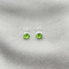 Arete Dormilona 02.397.0040.08 Plata Rodinada, con Zirconia Cubica Peridoto, Pulido, Tono Plateado