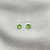 Arete Dormilona 02.397.0040.08 Plata Rodinada, con Zirconia Cubica Peridoto, Pulido, Tono Plateado