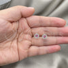 Arete Dormilona 02.397.0041.06 Plata Rodinada, con Zirconia Cubica Rosa, Pulido, Tono Plateado